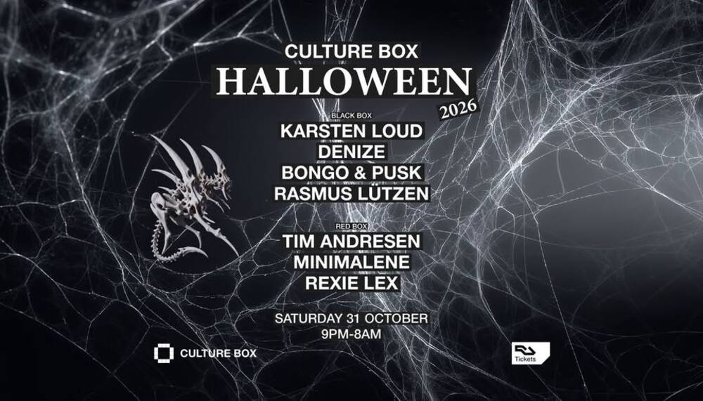 Culture Box Halloween 2026: Karsten Loud / Denize / Bongo & Pusk / Rasmus Lützen / Tim Andresen / Mi
