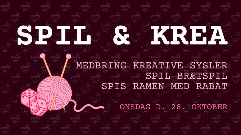 SPIL & KREA i oktober
