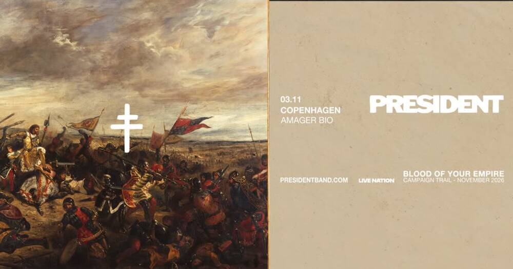 PRESIDENT [Support: Dreamwake + Vianova] // Amager Bio // November 3, 2026 // LIMITED TICKETS!