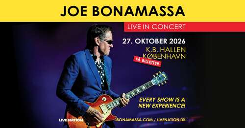 Joe Bonamassa // K.B. Hallen // 27. Oktober 2026 // WENIGE TICKETS